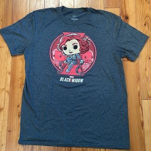 Funko Pop! Black Widow short sleeve Men’s size Large